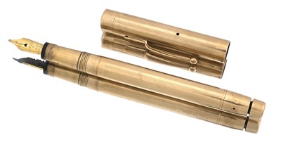 Lot 86 - Swan, a 9 carat gold fountain pen, Mabie Todd...