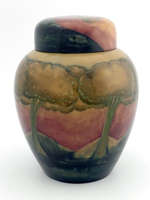 Lot 906 - William Moorcroft, a large Eventide ginger jar...