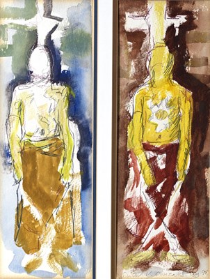 Lot 345 - David Gonzales (20th Century), Two Standing...