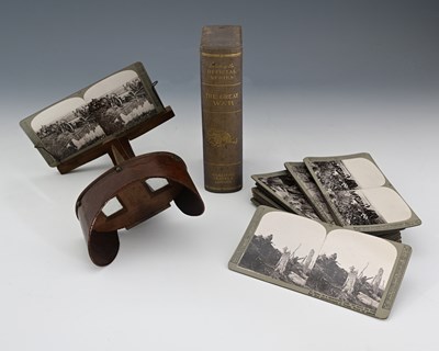 Lot 254 - A set of World War I military stereoscopic...