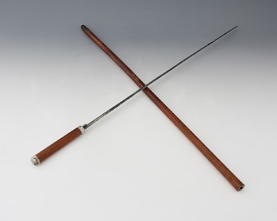 Lot 221 - A 19th century silver mounted and malacca...