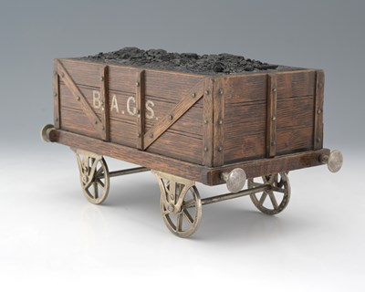 Lot 229 - A late Victorian novelty oak humidor/cigarette...