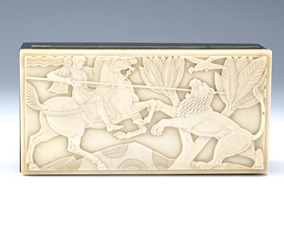 Lot 173 - An Art Deco black bakelite ELO Ware cigarette...