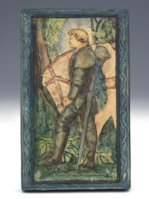 Lot 740 - Mary Watts for Compton Pottery, a relief...