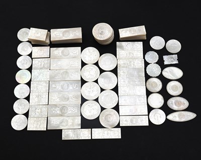 Lot 466 - A large collection of 99 Chinese engraved...