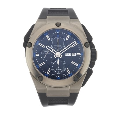 Lot 216 - IWC, a titanium Ingenieur Doppelchronograph wrist watch