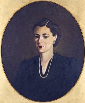 Lot 383 - British School, mid 20th Century, portrait of...