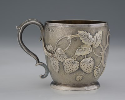 Lot 289 - A Victorian silver mug, by George Fox, London...