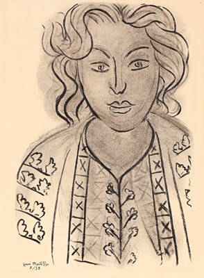 Lot 272 - Henri Matisse (French, 1869-1954), Tete de...