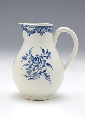 Lot 794 - Worcester, a blue and white sparrow beak jug,...