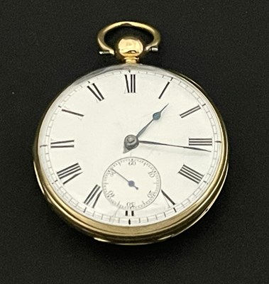 Lot 79 - An 18ct gold open face pocket watch