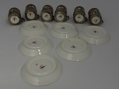 Lot 951 - A Royal Crown Derby silver mounted coffee set,...