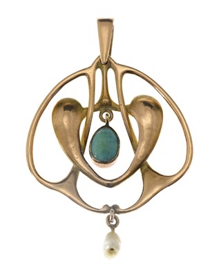 Lot 67 - Liberty and Co., an Arts and Crafts gold...