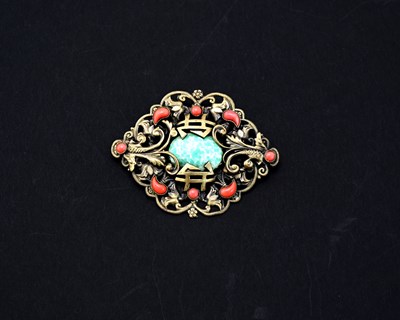 Lot 57 - Nieger Brothers, an Orientalist Czech brooch,...