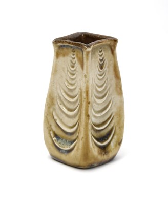Lot 41 - A Martin Brothers stoneware gourd vase by...