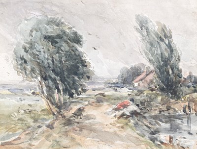 Lot 311 - David Cox (British, 1783-1859), Landscape with...