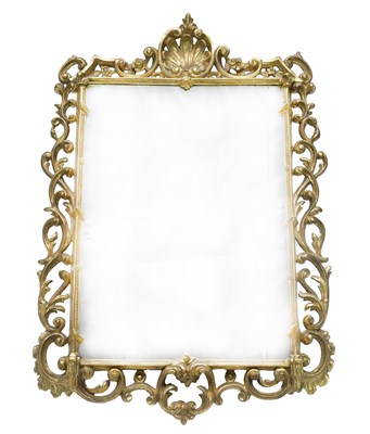 Lot 492 - A William IV carved gilt wood wall mirror,...