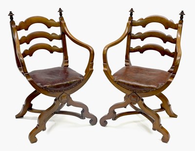 Lot 872B - Gillow of Lancaster and London, a pair of...