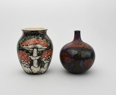 Lot 776 - Jonathan Cox Fly Agarics a tubeline decorated...