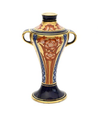 Lot 660 - A James Macintyre & Co twin-handled vase...