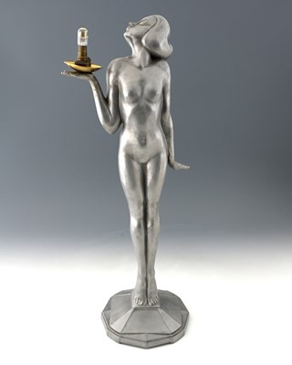Lot 172 - An Nuart Creations USA Art Deco cast aluminium...