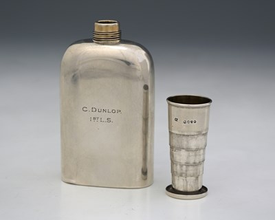 Lot 205 - A Victorian silver combination spirit flask...