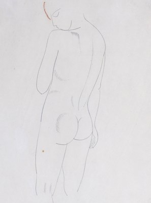 Lot 229 - Eric Gill (British, 1882-1940), Standing Nude...