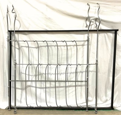 Lot 1000 - A late 20th century wrought-iron style double...