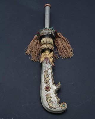 Lot 479 - A Chinese ceremonial Guandao (Kwan Dao)...