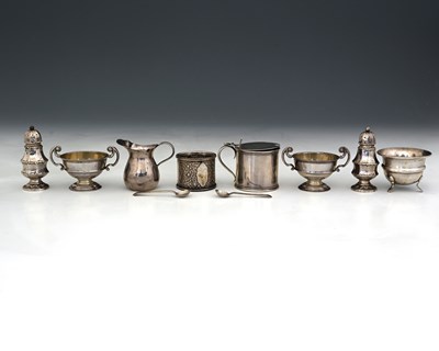 Lot 317 - A collection of hallmarked silver, various...