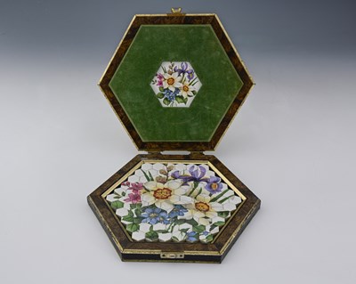 Lot 200 - James Peters of Worcester, a hexagonal ceramic...