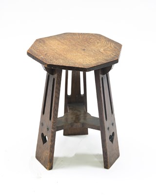 Lot 505 - An Arts & Crafts oak occasional table, circa...