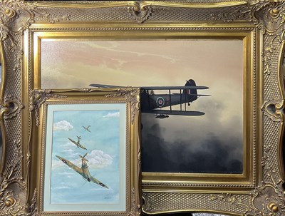Lot 729 - An oil on board depiction of a Fairey...