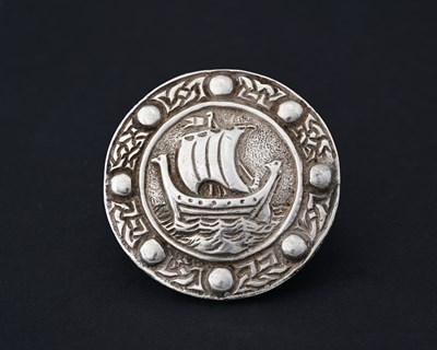 Lot 48 - An Iona silver Arts and Crafts brooch, after...