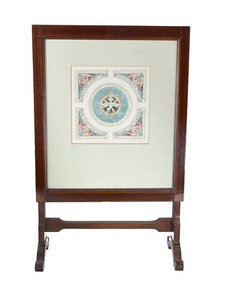 Lot 152 - An Arts and Crafts stained glass watercolour...