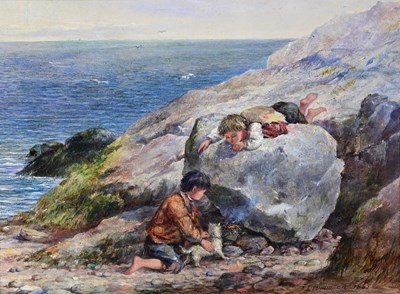 Lot 381 - James Drummond (British, 1816-1877), boys and...
