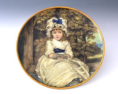 Lot 824 - E..Broughton for Minton, a faience painted...