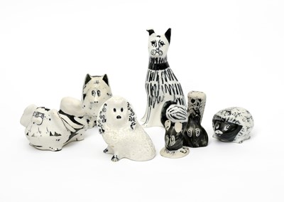 Lot 232 - A Richard Parkinson Pottery poodle designed by...