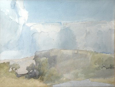 Lot 511 - Archibald Knox (1864-1933) Landscape, Isle of...