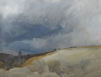 Lot 510 - Archibald Knox (1864-1933) Landscape, Isle of...