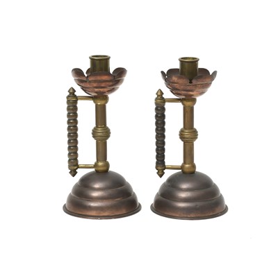 Lot 471 - A pair of Benham & Froud copper and brass...