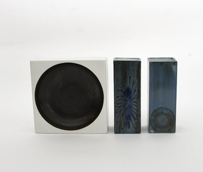 Lot 239 - Troika Pottery a square dish designed by...