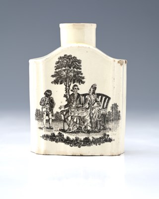 Lot 848 - Leeds, a creamware tea canister, circa 1770,...