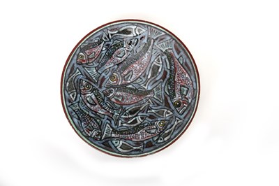 Lot 230 - A modern Poole Pottery Studio wall charger by...