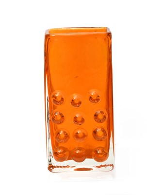 Lot 256 - Whitefriars Glass a Tangerine glass vase...