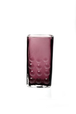 Lot 257 - Whitefriars Glass an Aubergine glass vase...