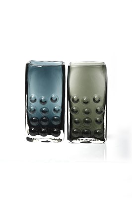 Lot 260 - Whitefriars Glass an Indigo glass vase...