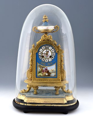 Lot 526A - A French ormolu mounted Sevres style porcelain...