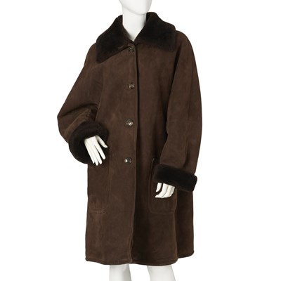 Lot 510 - Maska, a ladies brown shearling coat.
