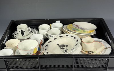 Lot 116 - A collection of nursery china variously...